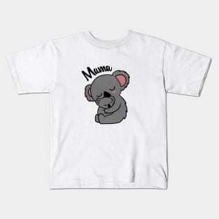 Cute Koala Bear Mama with Cub Kids T-Shirt
